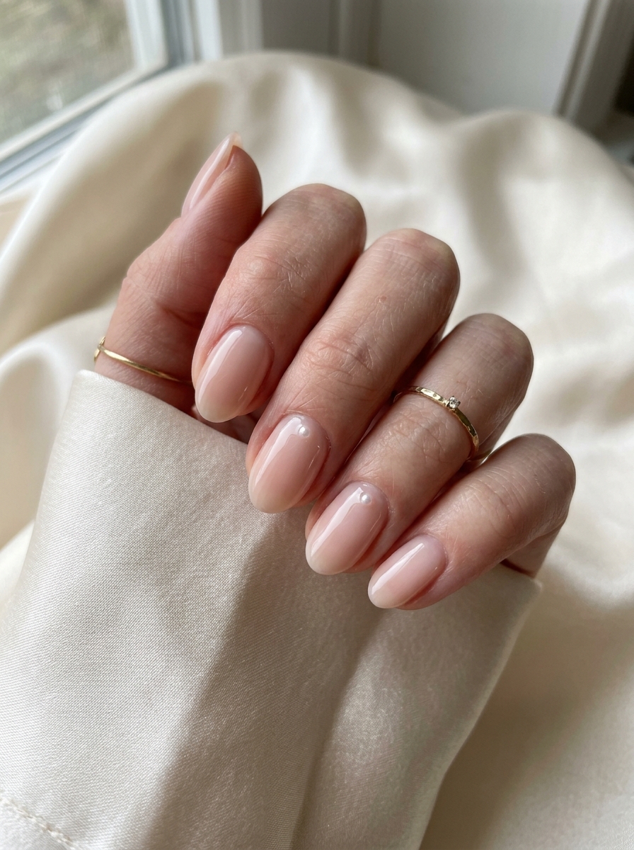 Pearl Accent Korean Nails als Koreanische Nageldesigns Inspiration 2026